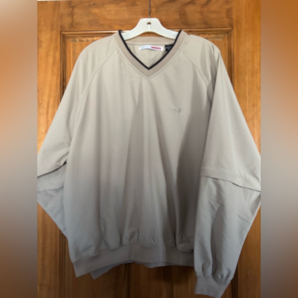 Grand Slam Men's Golf Shirt- Water Resistant With Detachable Lower Sleeves